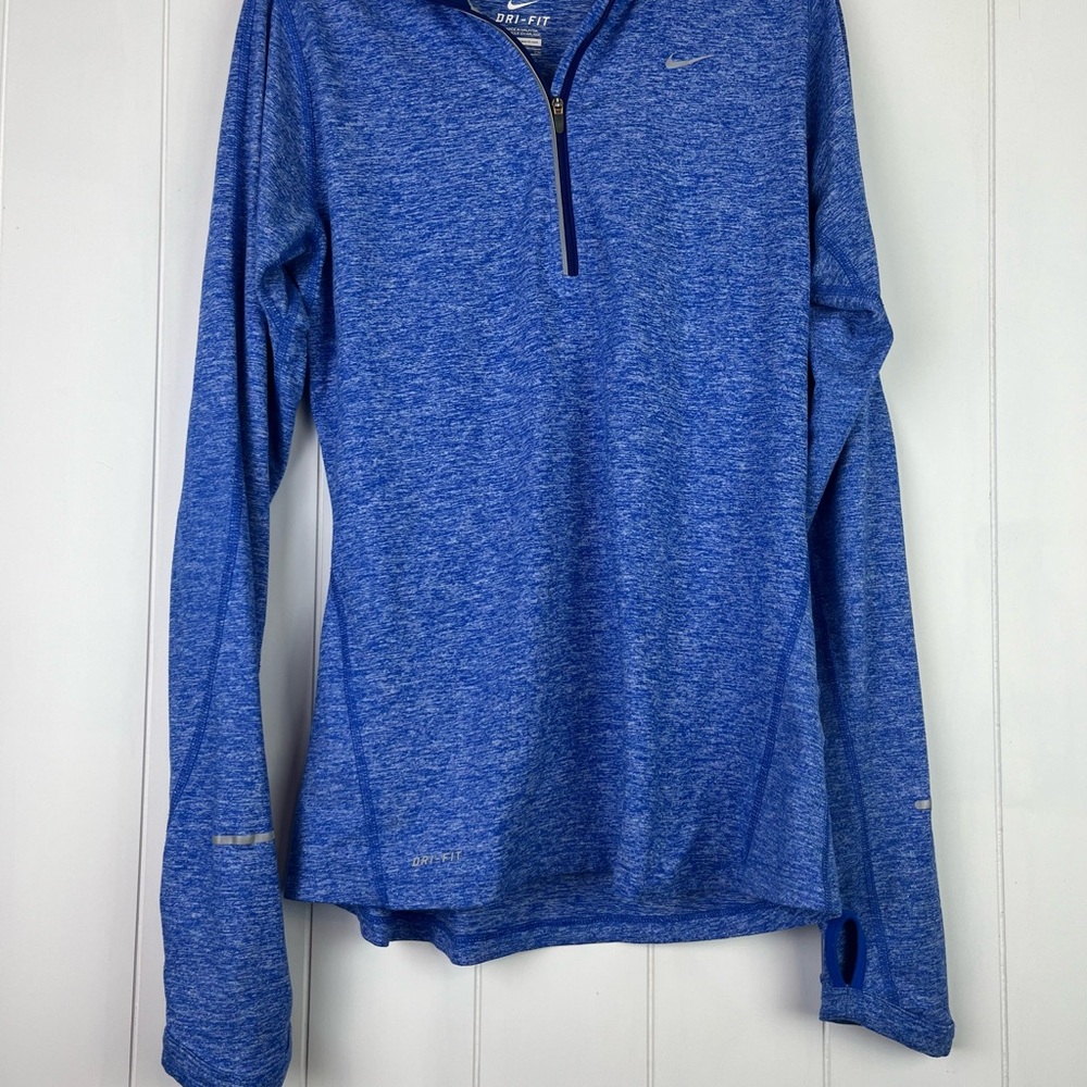 Nike Blue Dri-FIT Quarter-Zip Pullover